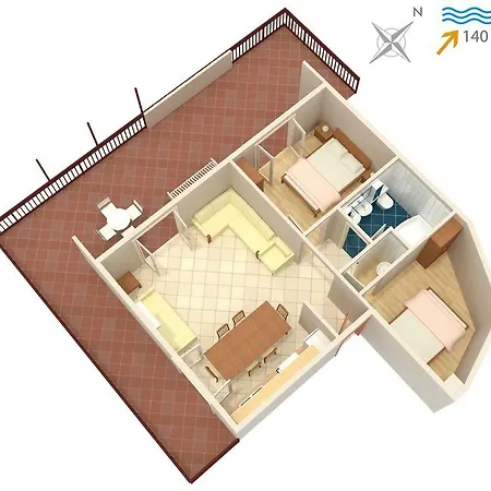 By The Sea Jezera, Murter - 5120 Apartment *